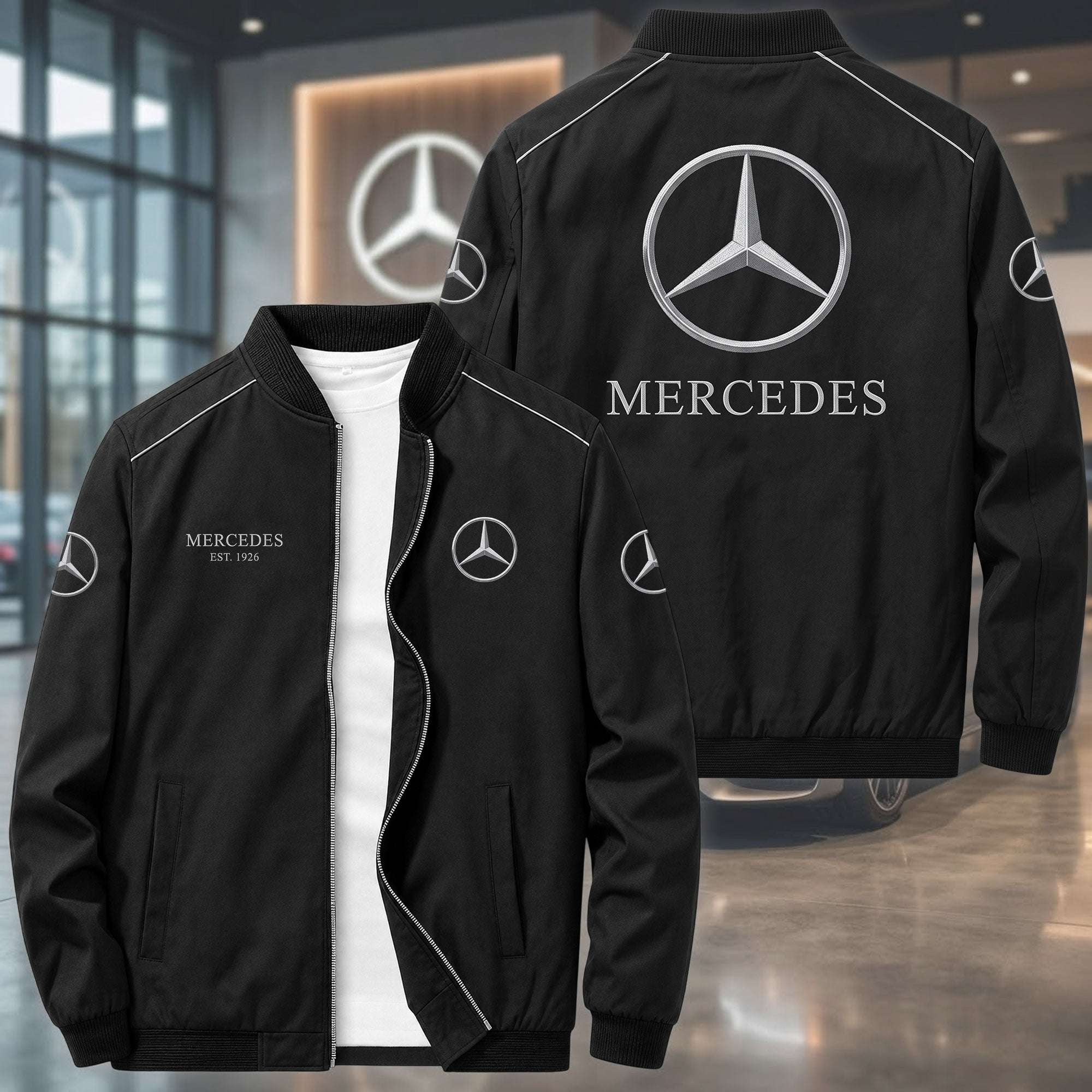 Personalized Merc Jacket Birthday Gift Ideas For Husband Car Lovers