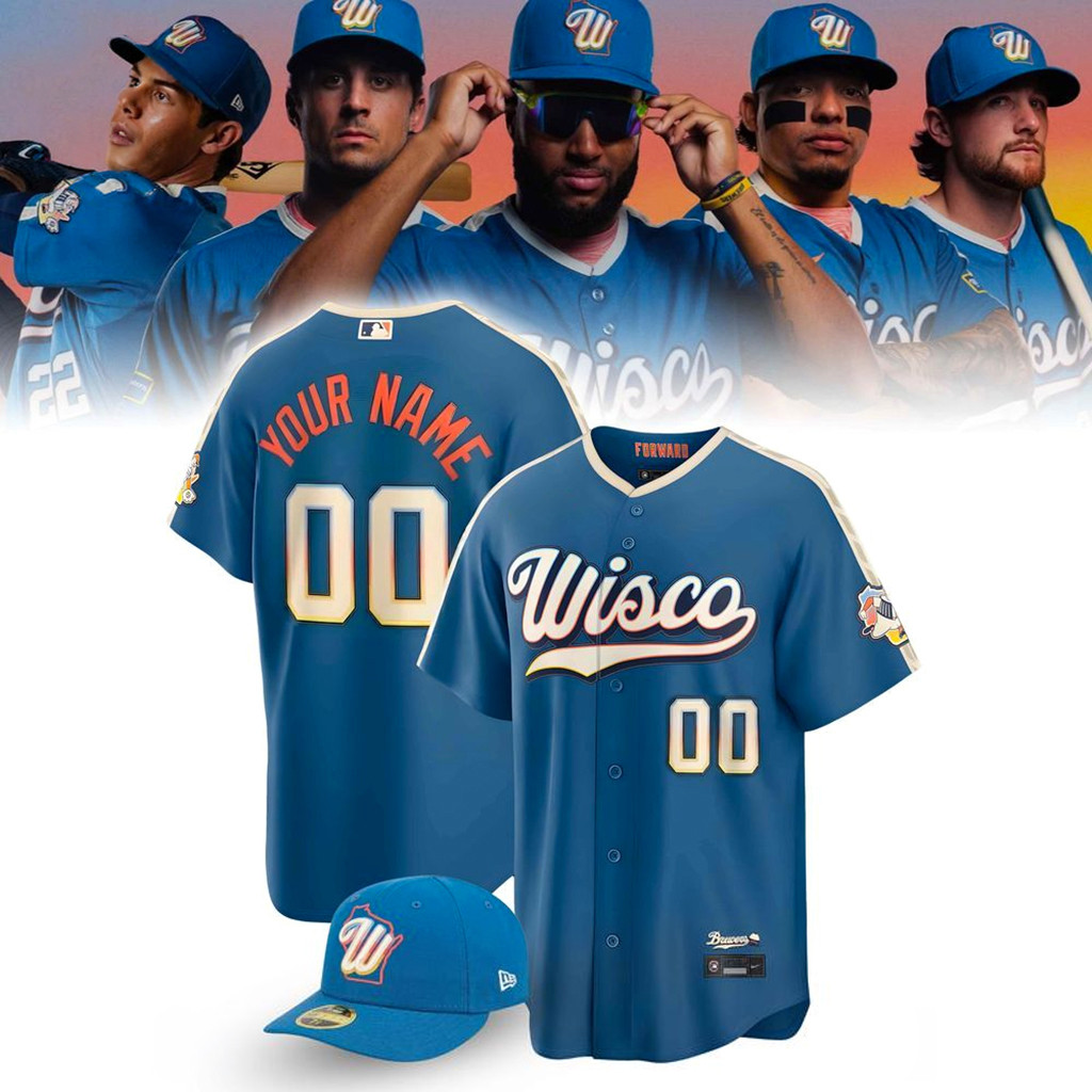 Personalized Milwaukee Brewers 2026 City Connect Stadium Jersey Brewers Merch Baseball Fan Gift