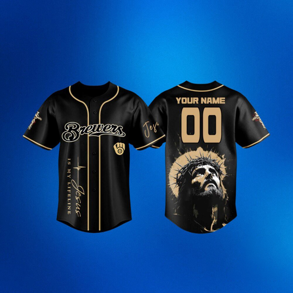 Personalized Milwaukee Brewers Jesus Faith 2026 Baseball Jersey Christian Jersey Brewers Merch