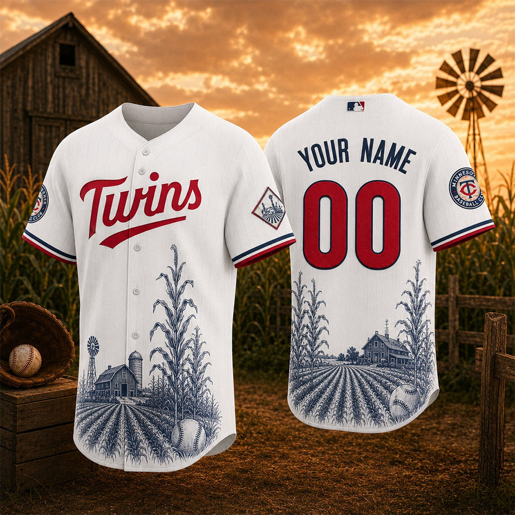 Personalized Minnesota Twins Field of Dreams Baseball Jersey Twins Merch Present For Fans