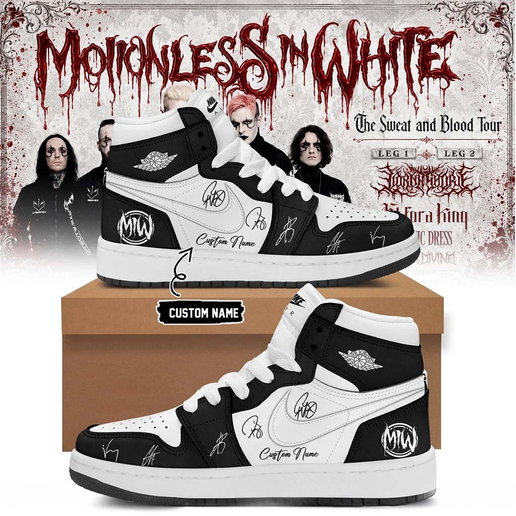 Personalized Motionless In White Merch The Sweat And Blood Tour 2026 Sneakers Gift For Husband