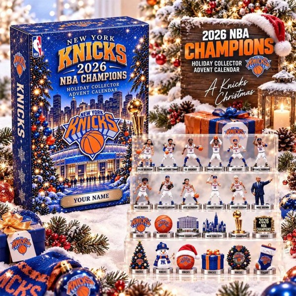 Personalized New York Knicks 2026 Champions Advent Calendar Christmas Ornaments NY Knicks Merch - Image 2