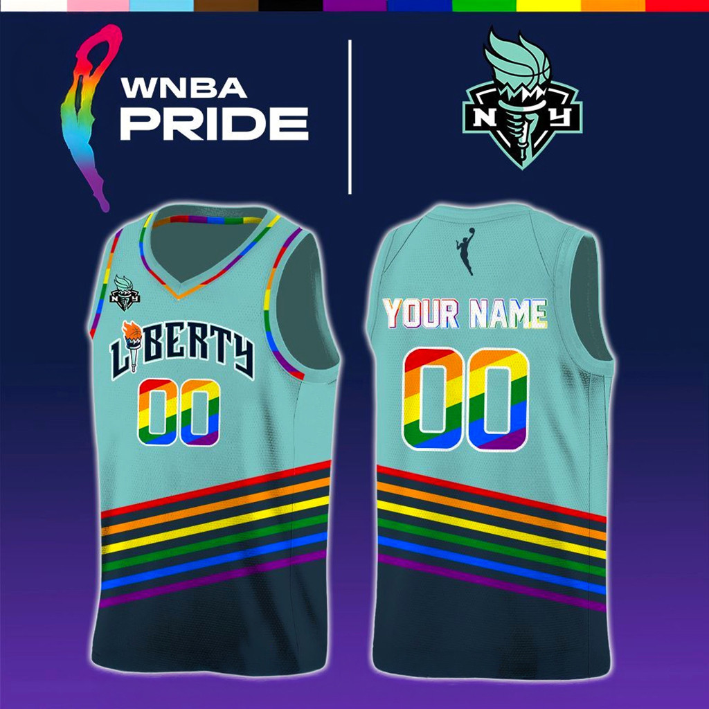 Personalized New York Liberty 2026 Wx Pride Day Basketball Jersey New York Liberty Merch