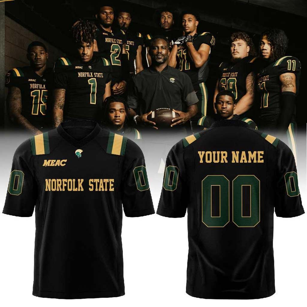 Personalized Norfolk State Spartans Football Dark Mode Activated Jersey NS Spartans Merch