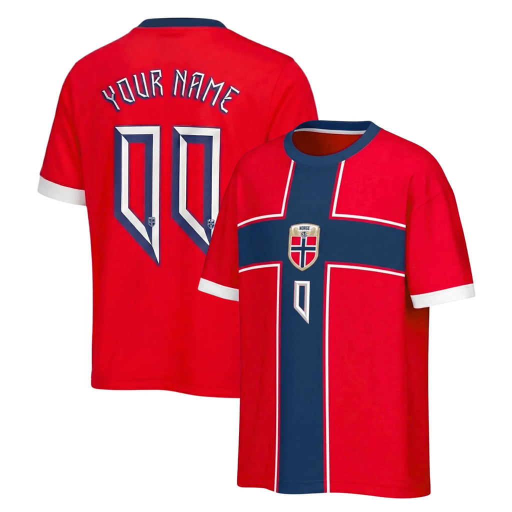 Personalized Norway World Cup 2026 Merch Norway Football Team Jersey Game Day Gift For WC Fans
