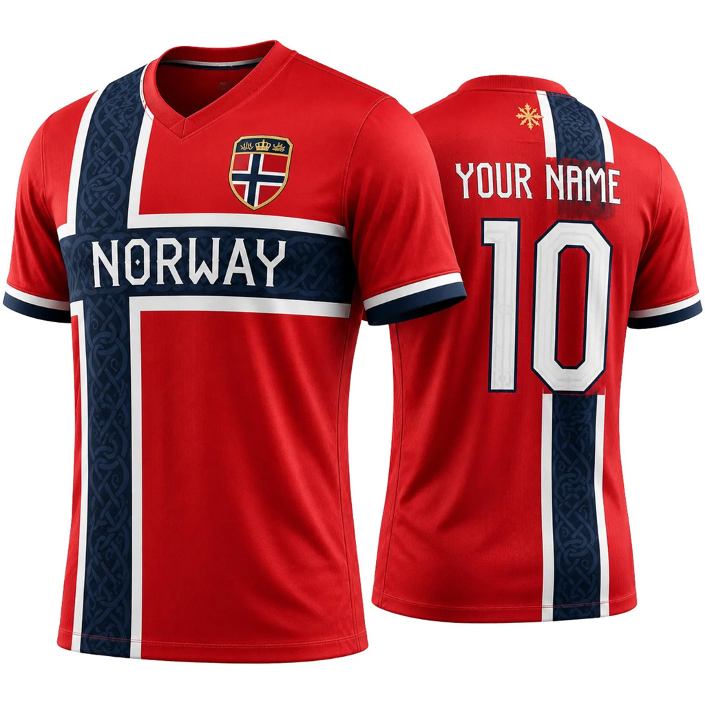 Personalized Norway World Cup Merch 2026 Norway Team Jersey FIFA Merch Gift For Norway Support