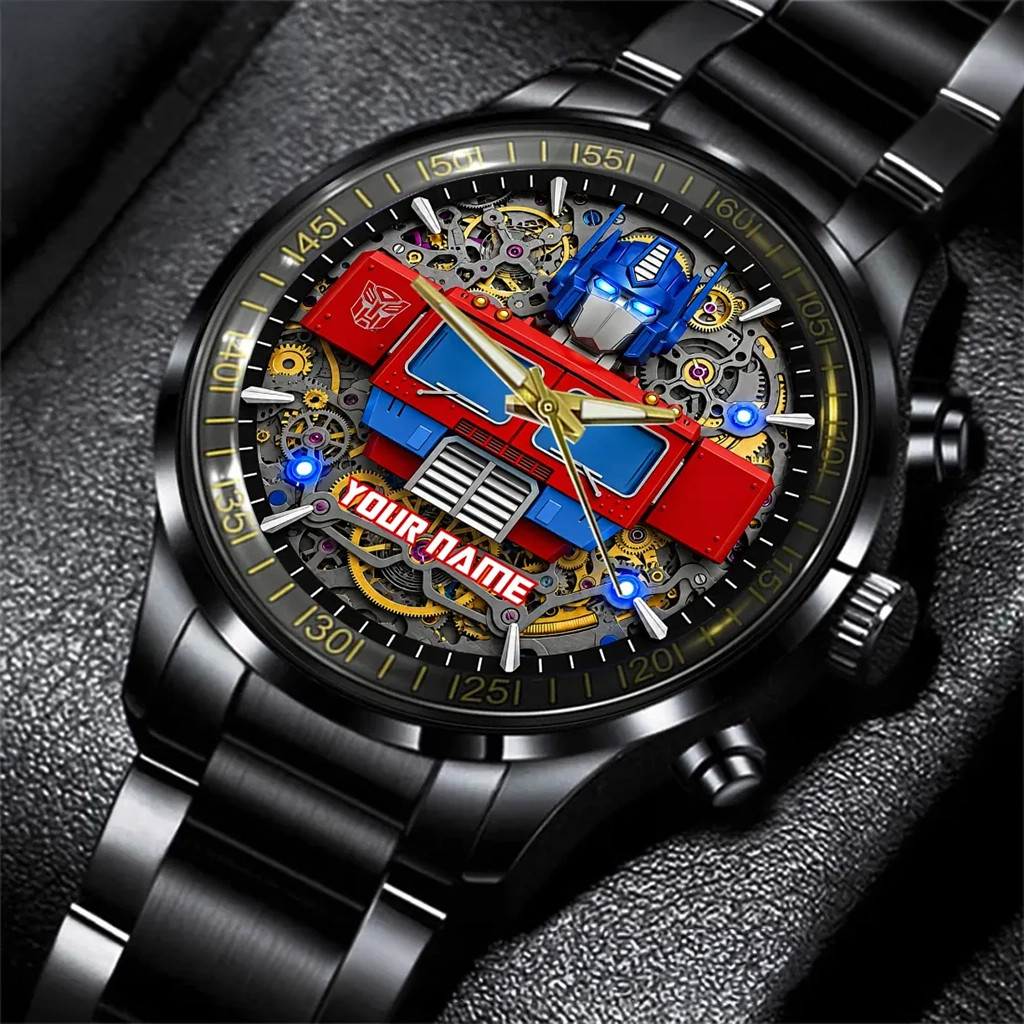 Personalized Optimus Prime Watch Birthday Gift For Son