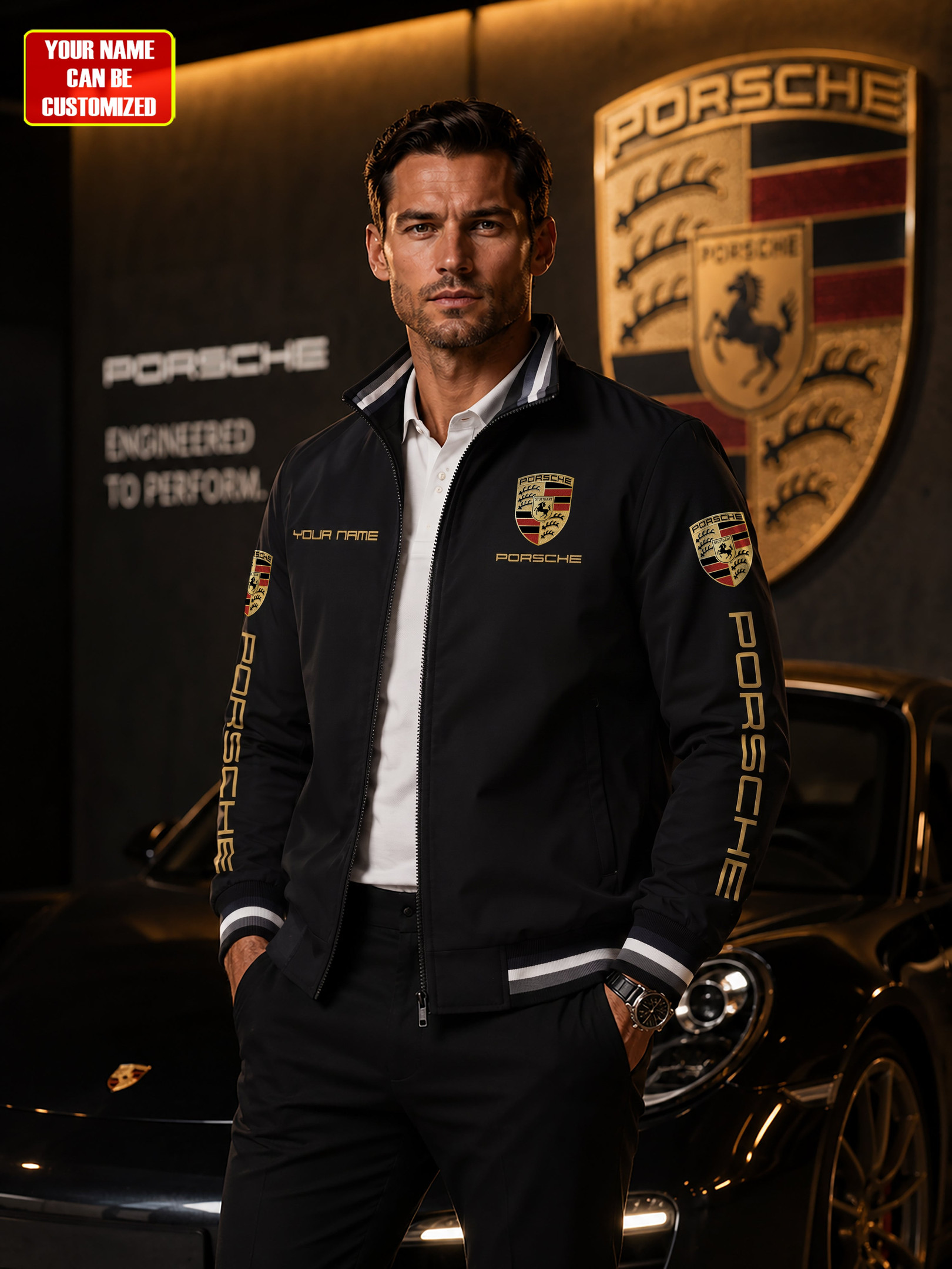 Personalized Pors 1931 Vintage Casual Jacket Pors Merch Car Enthusiast Gifts For Dad