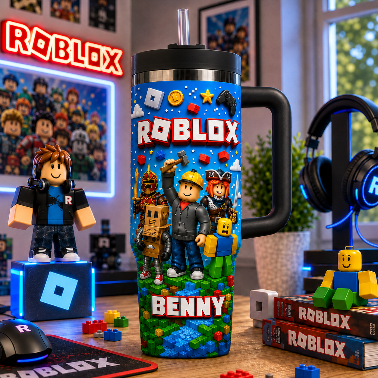 Personalized Roblox Block Game Tumbler 2026 Best Gift For Gamer Present For Son