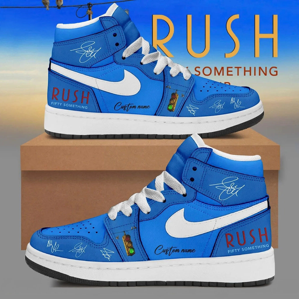 Personalized RUSH Fifty Something Tour 2026 Signature Sneakers RUSH Band Merch Fan GIfts