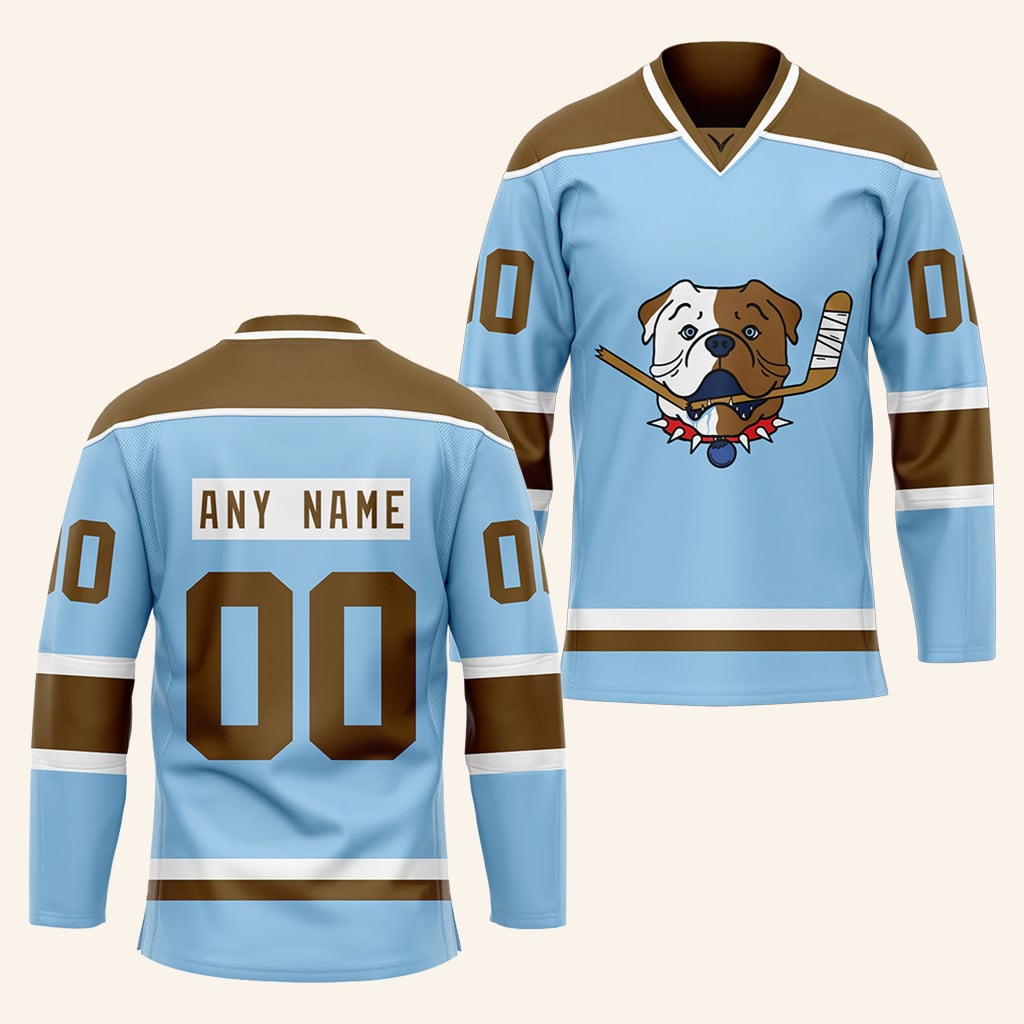 Personalized Shoresy Sudbury Blueberry Bulldogs Jersey Shoresy Merch Gifts For Fans
