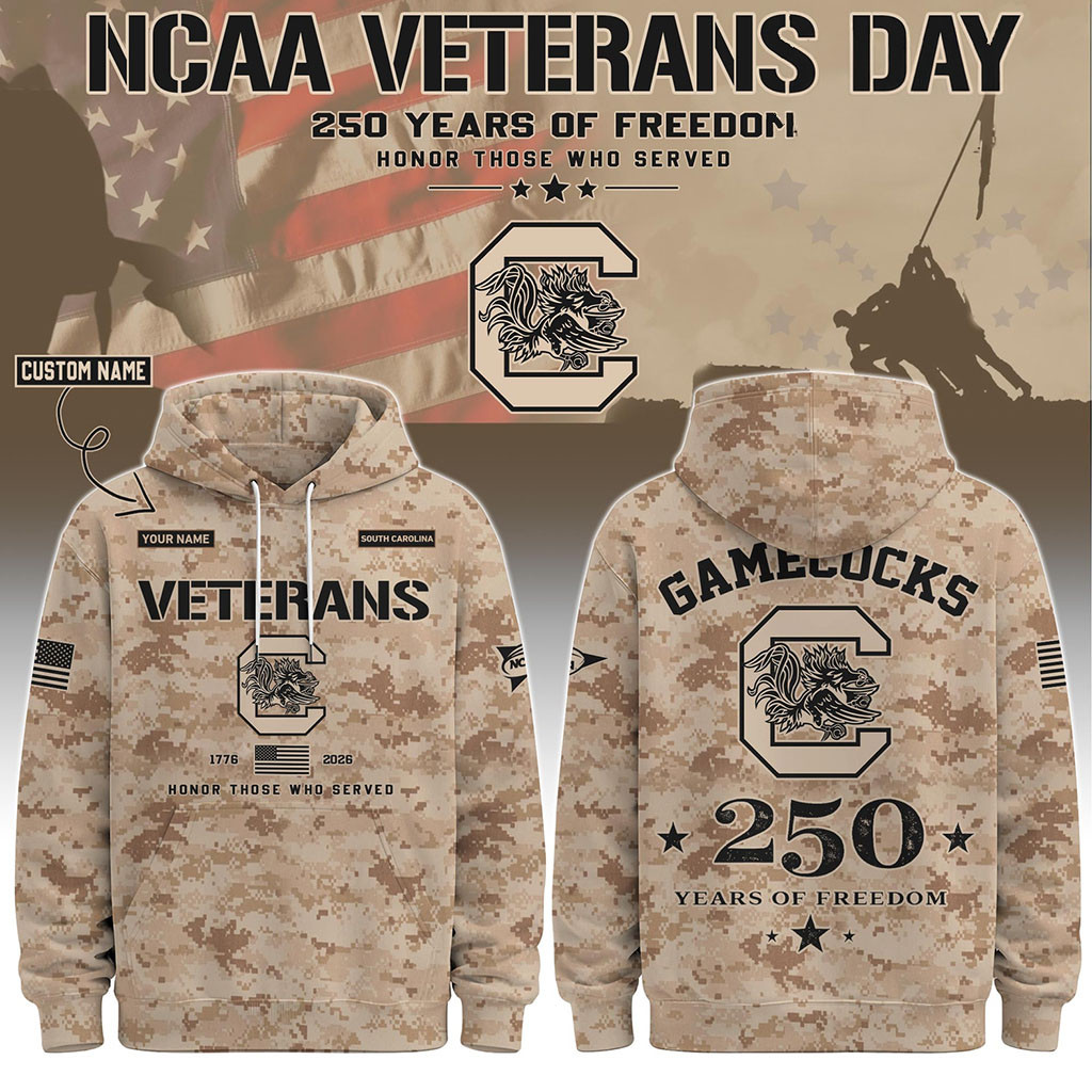 Personalized South Carolina Gamecocks Special Veterans Day 2026 Hoodie SC Gamecocks Merch