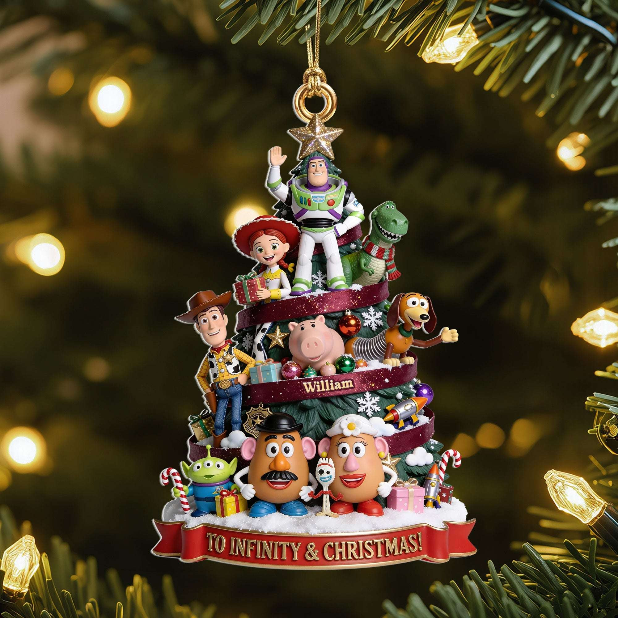 Personalized Toy Story To Infinity And Christmas Ornament Cute Holiday Ornaments Fan Gifts