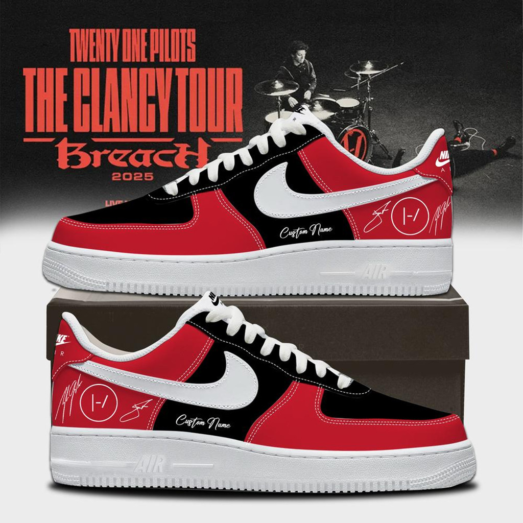 Personalized Twenty One Pilots Merch The Clancy Tour Breach Sneakers Gifts For Dudes