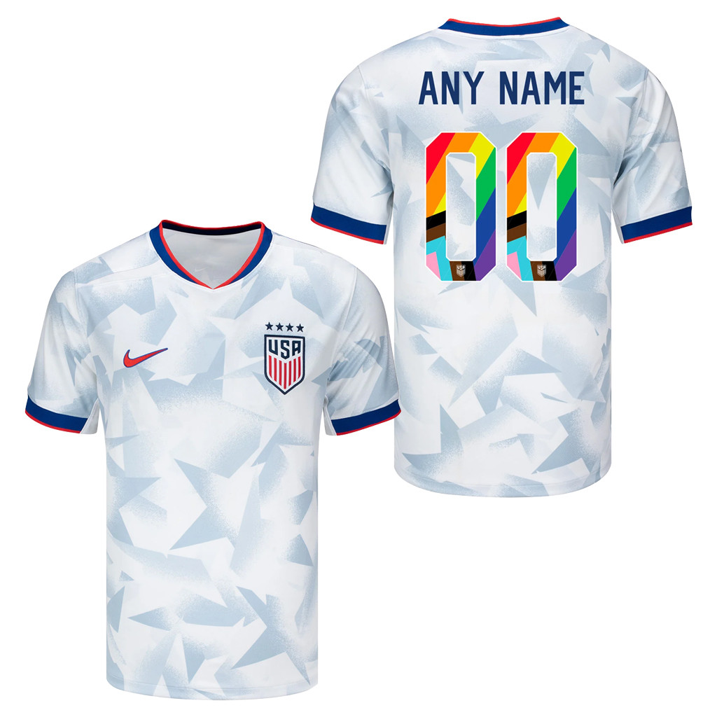 Personalized USWNT Merch USWNT 2025 Pride Brilliant Home Stadium Jersey Gifts For Soccer Fans