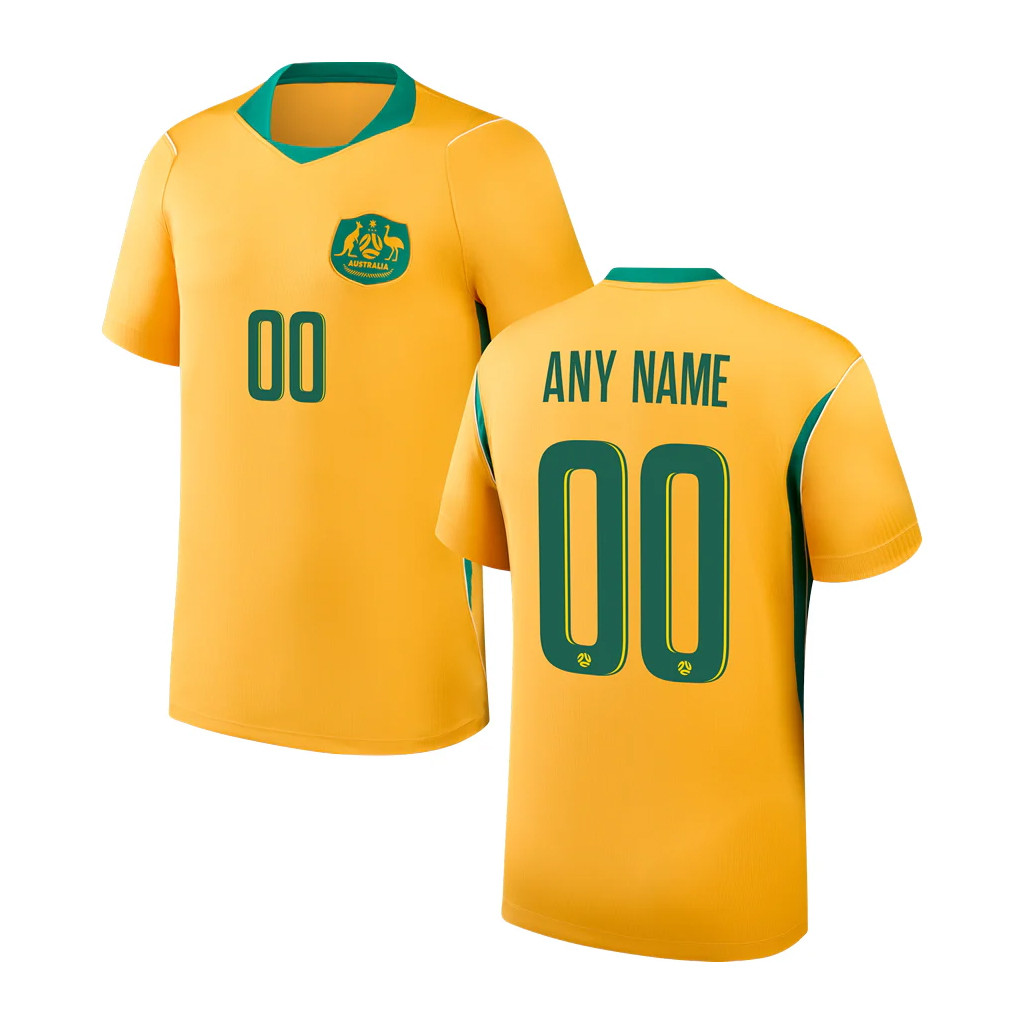Personalized World Cup 2026 Merch Australia Home Jersey Australia National Team Merch Fan Gifts