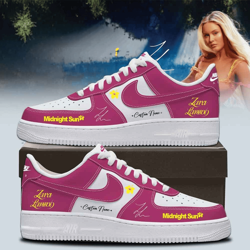 Personalized Zara Larsson Midnight Sun Tour Air Force 1 Sneakers Zara Larsson Merch Fan Gifts
