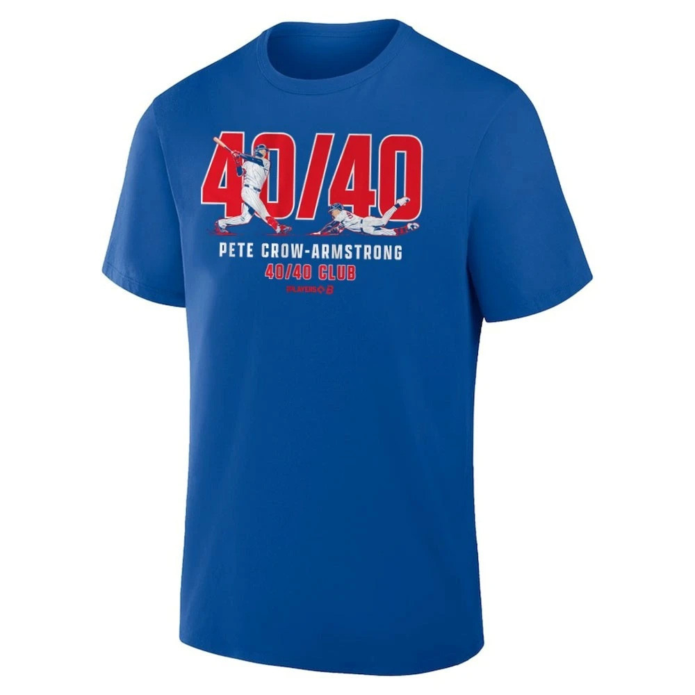 Pete Crow-Armstrong 40 40 Club T-Shirt PCA Chicago Cubs Merch Present For Baseball Fans