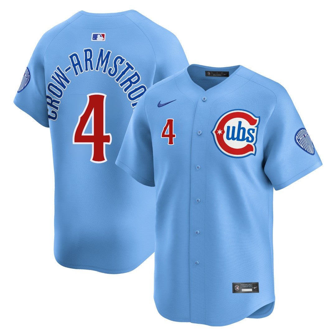 Pete Crow-Armstrong Chicago Cubs 2025 Blues Alternate Limited Jersey - Blue