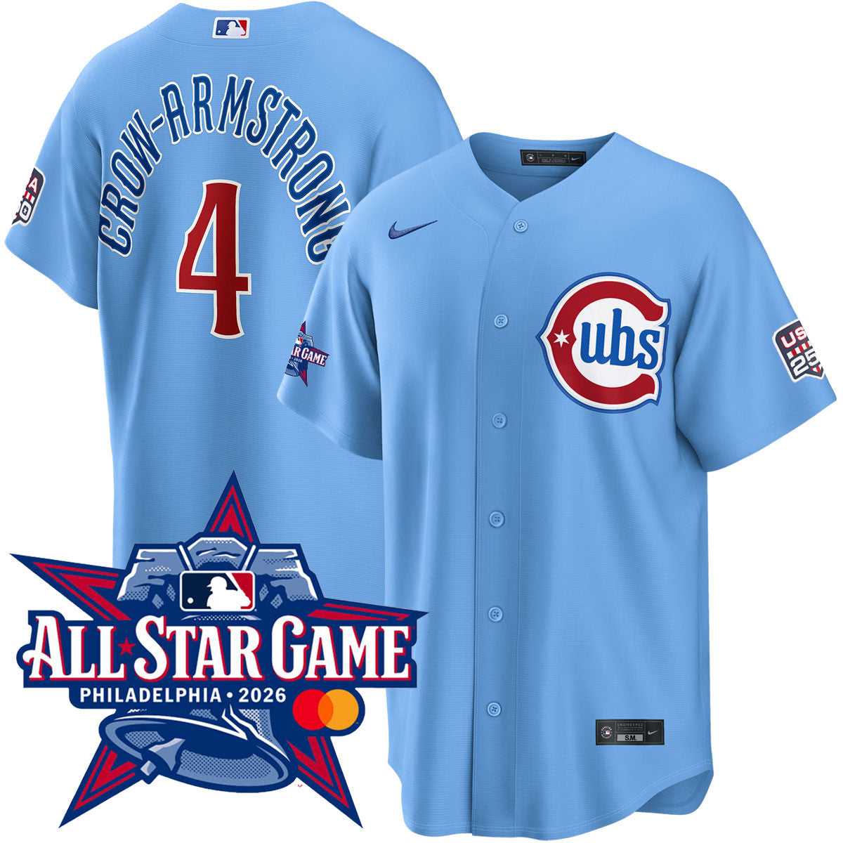 Pete Crow-Armstrong Chicago Cubs 2026 All-Star Game Alternate Jersey - Blues