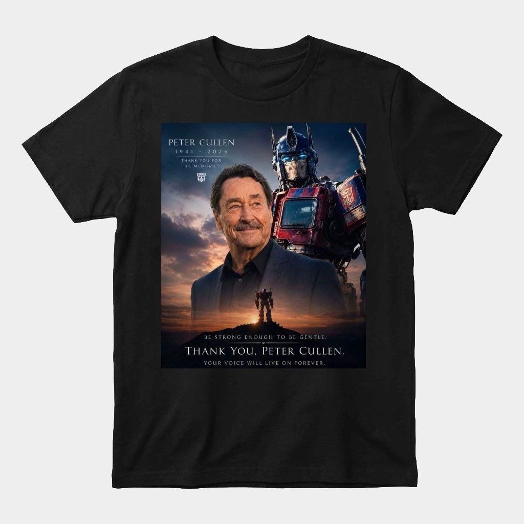 Peter Cullen Merch 2026 Thank You Peter Cullen Your Voice Will Live On Forever Tribute T-Shirt