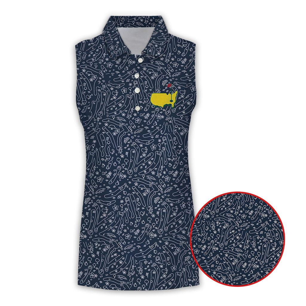 Peter Millar 2026 Masters Sleeveless Polo Shirt The Masters Merch Mother's Day Gifts For Golfer