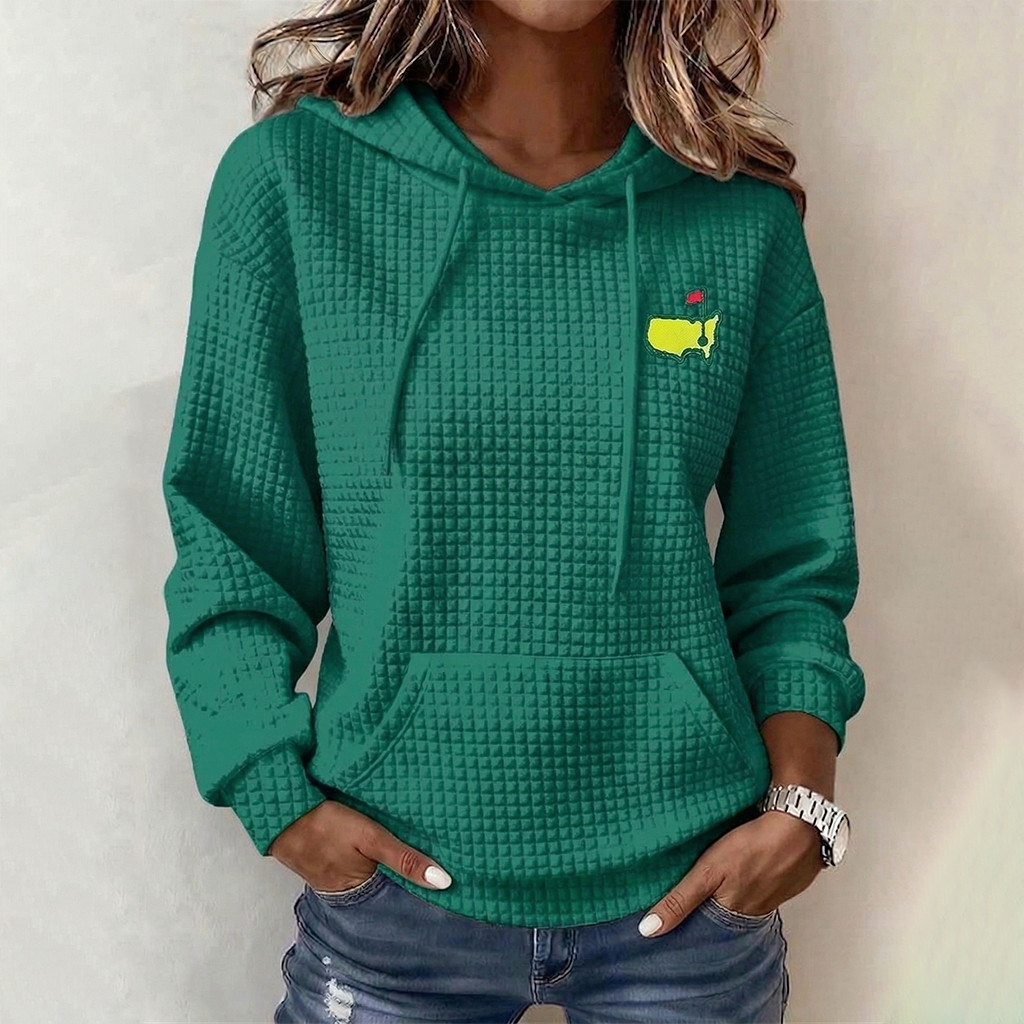 Peter Millar Masters Waffle Hoodie 2026 The Masters Merch Golf Gear Gifts For Golf Mom