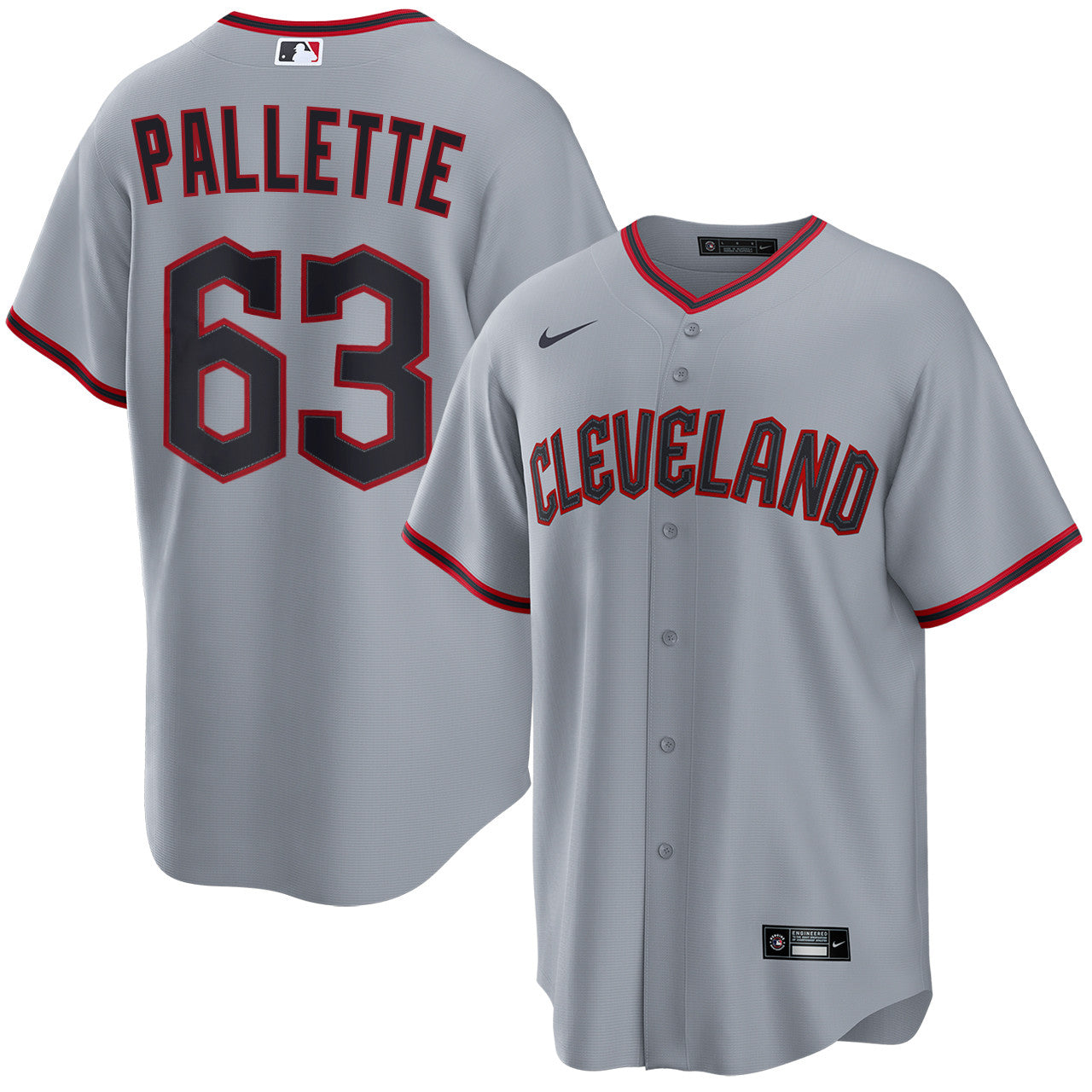 Peyton Pallette Cleveland Guardians 2026 Road Jersey - Grey
