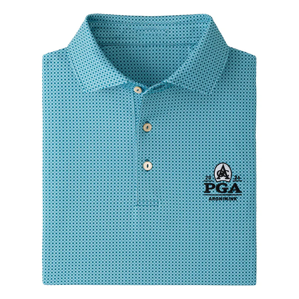 PGA Championship 2026 Merch Peter Millar Philly Inspired Geo Pattern Polo Shirt Golfer Gifts