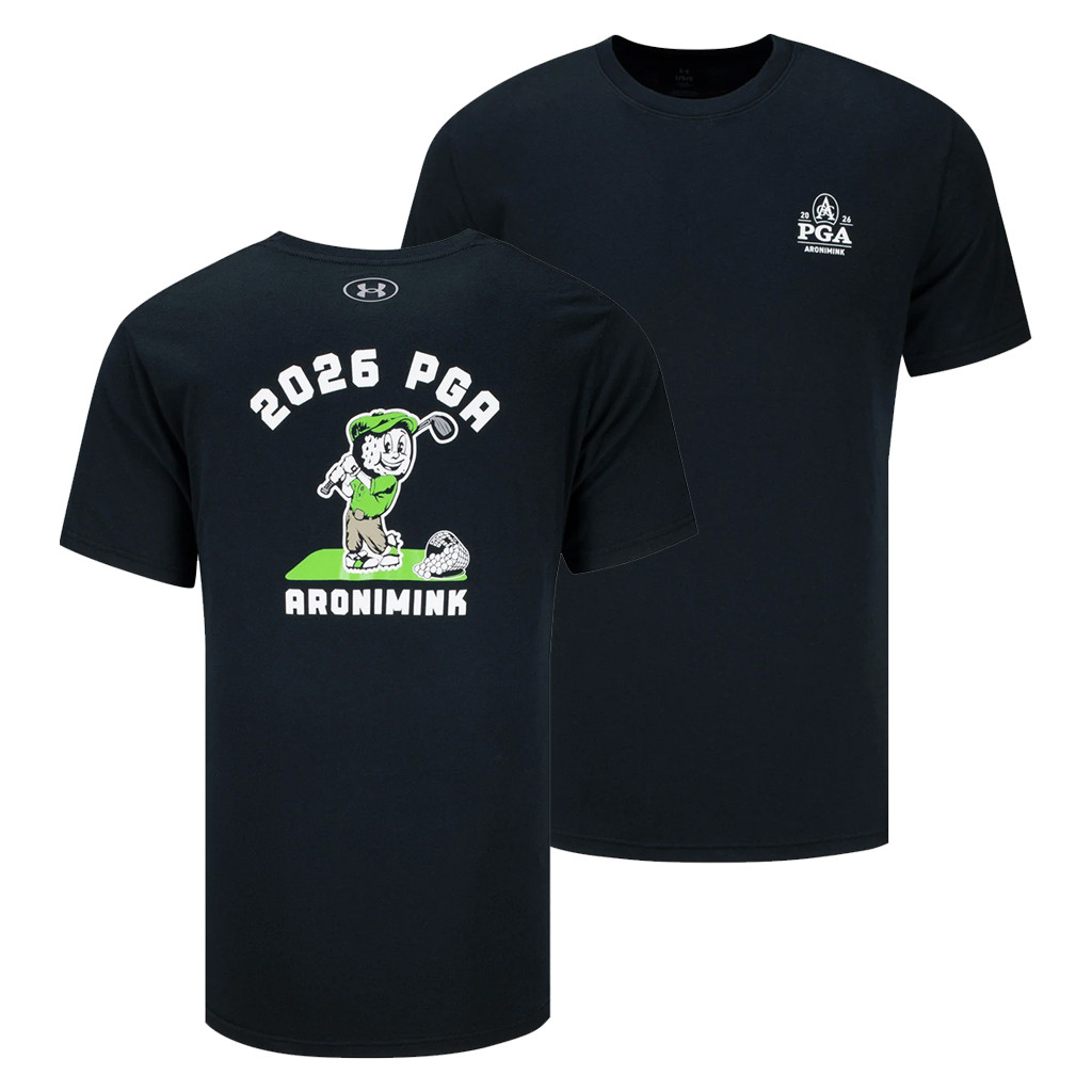 PGA Championship 2026 Merch Under Armour Shirt Golf Ball Character T-Shirt Gifts For Dad