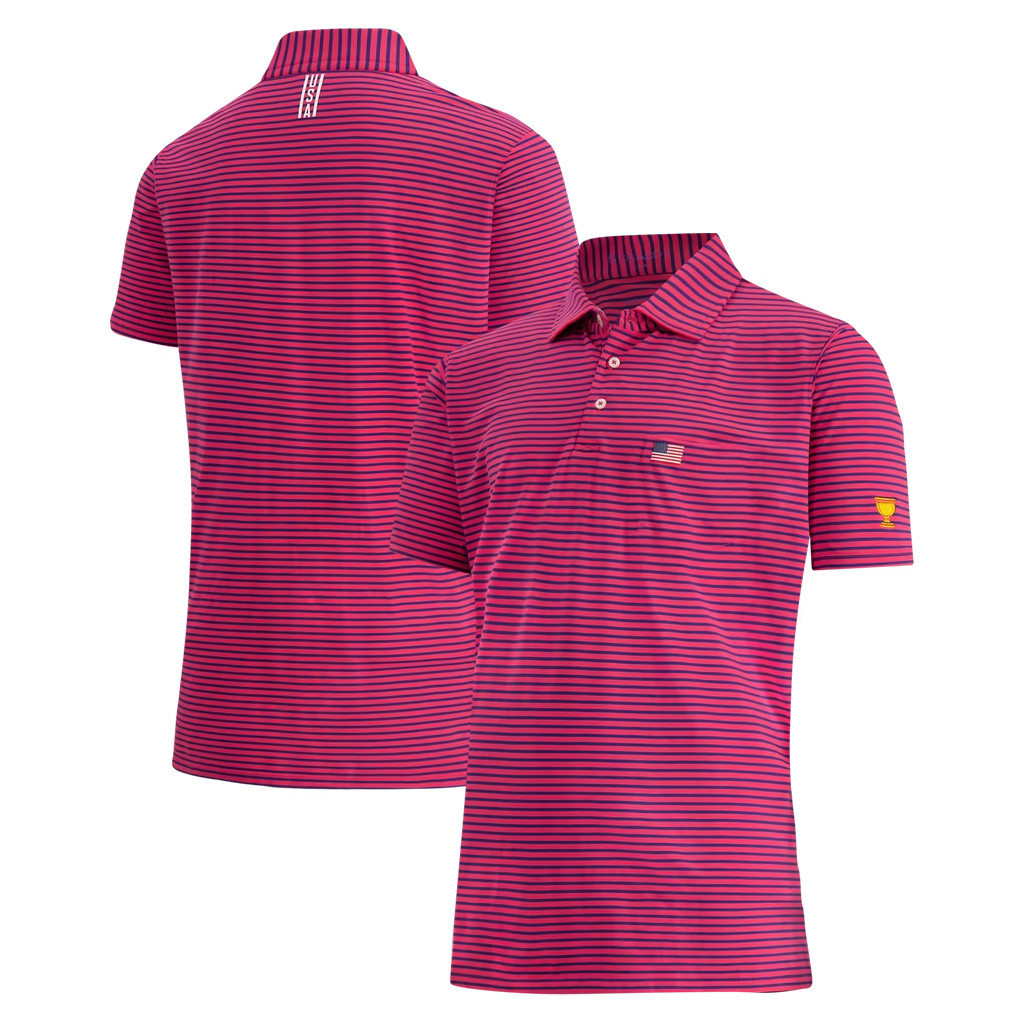 PGA Presidents Cup Merch 2026 B Draddy Team USA Presidents Cup Polo Shirt Best Golf Gifts