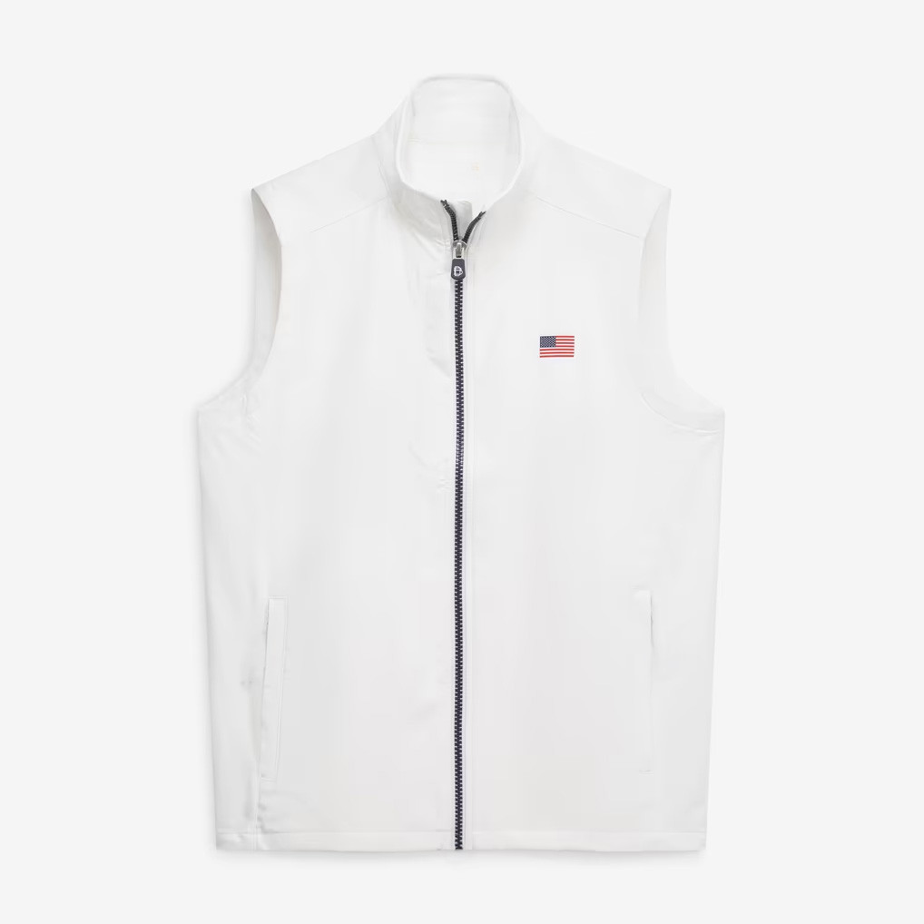 PGA Presidents Cup Merch 2026 B Draddy Team USA Presidents Cup Sleeveless Zip Jacket Golf Gifts