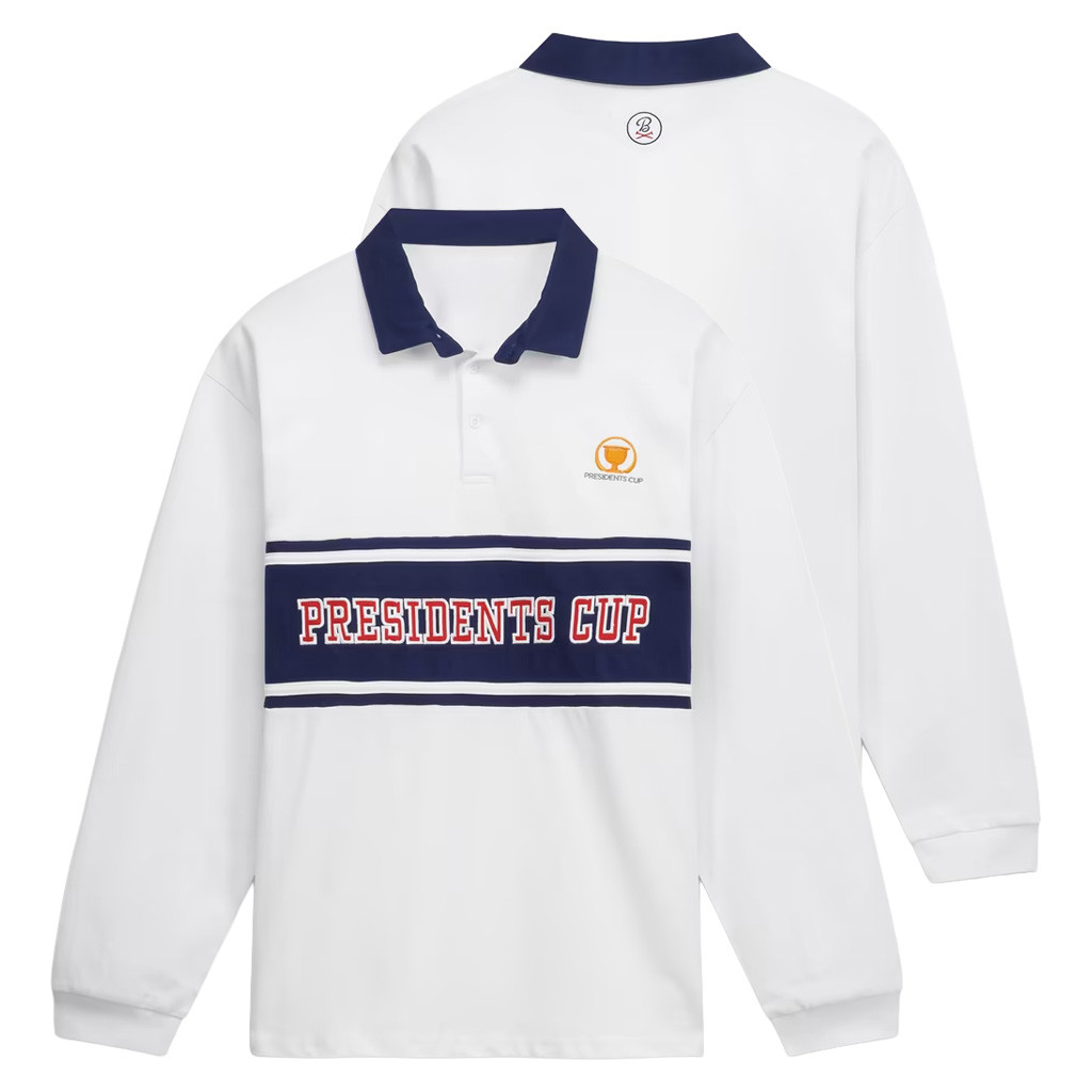 PGA Presidents Cup Merch 2026 Barstool Golf Presidents Cup Vintage Long Sleeve Polo Shirt