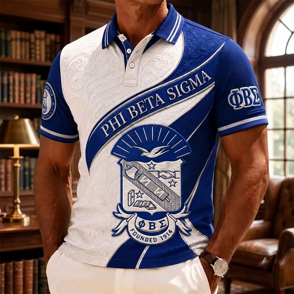 Phi Beta Sigma 1914 Heritage Polo Shirt PBS Fraternity Merch Best Gifts For Brothers