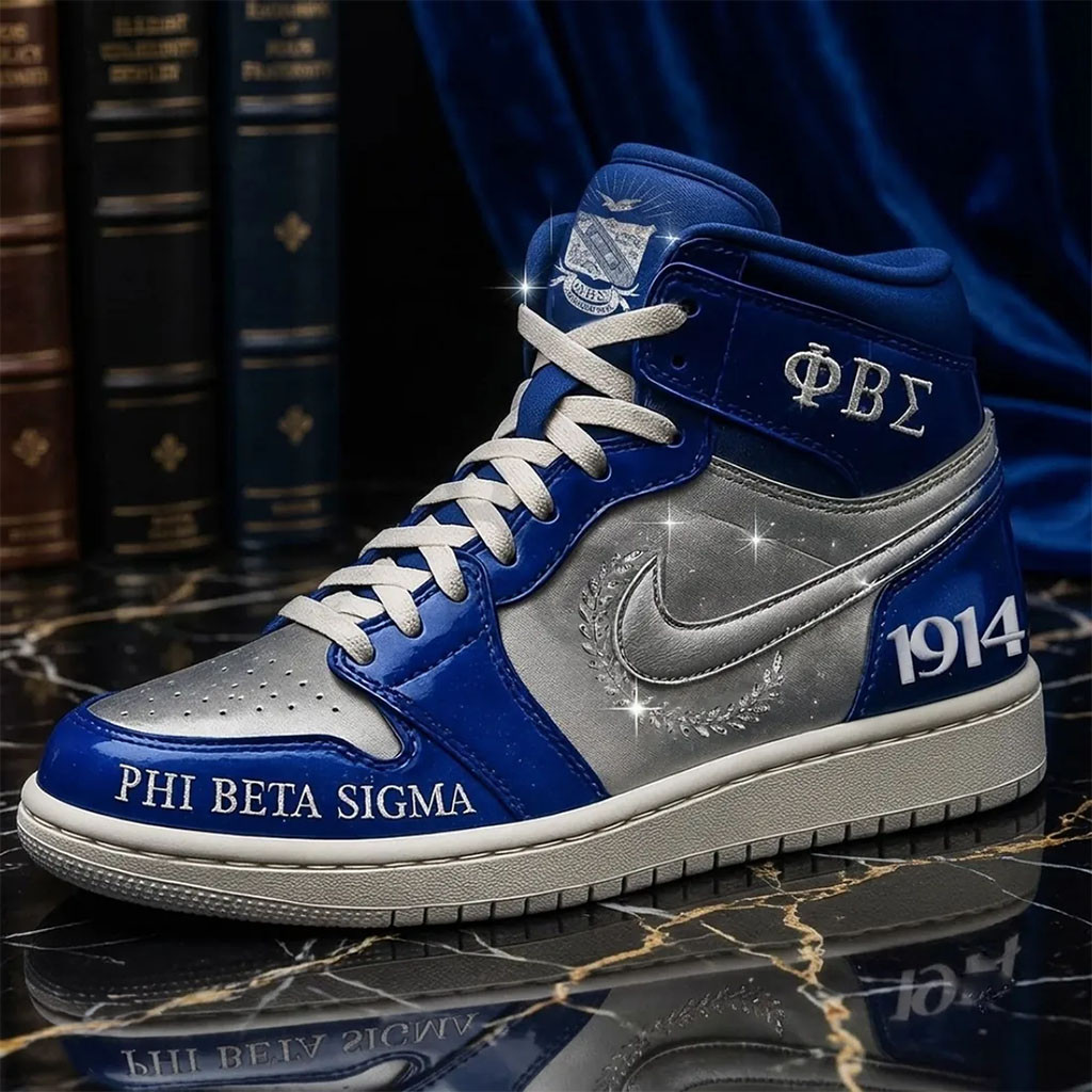 Phi Beta Sigma 1914 Shoes Sneakers PBS Fraternity Merch Gift For Brothers