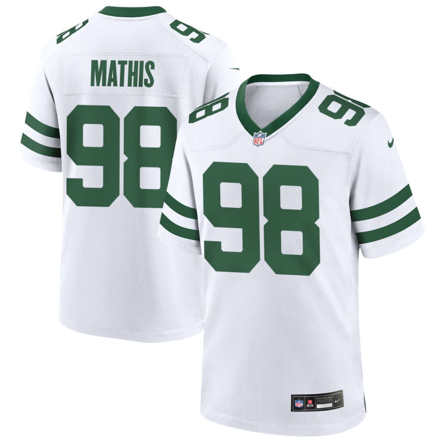 Phidarian Mathis New York Jets 2025 Game Jersey - Legacy White
