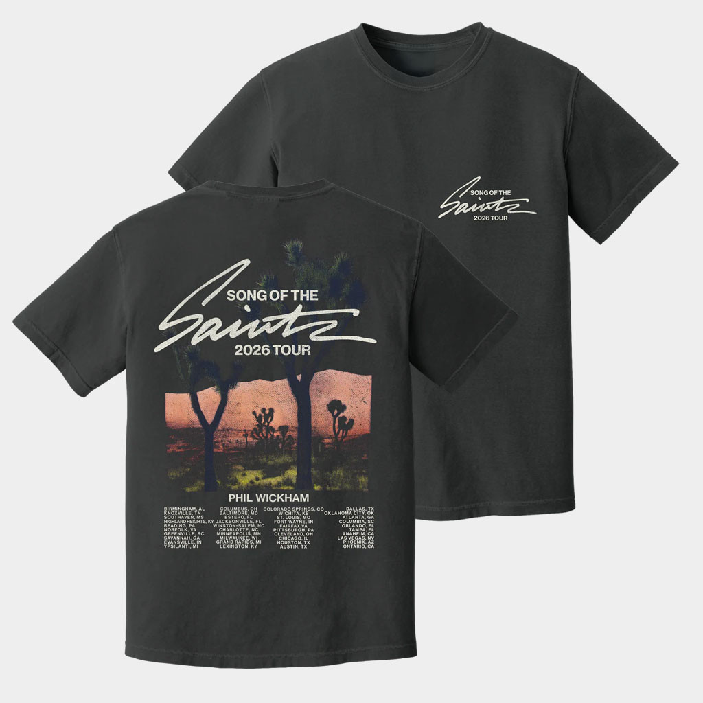 Phil Wickham Merch 2026 SOTS Desert Tour T-Shirt Music Related Gifts For Guys