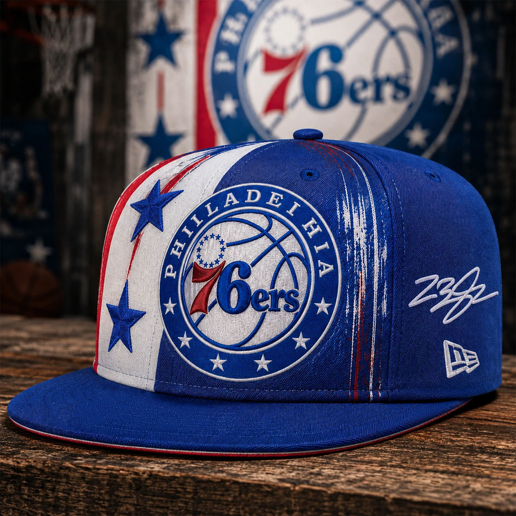 Philadelphia 76ers LeBron James Signature Snapback Hat 76ers Merch Gift For Basketball Lovers