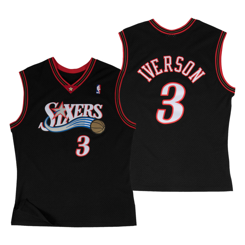 Philadelphia 76ers Merch 2026 Philadelphia 76ers #3 Allen Iverson Swingman Jersey Basketball Gear