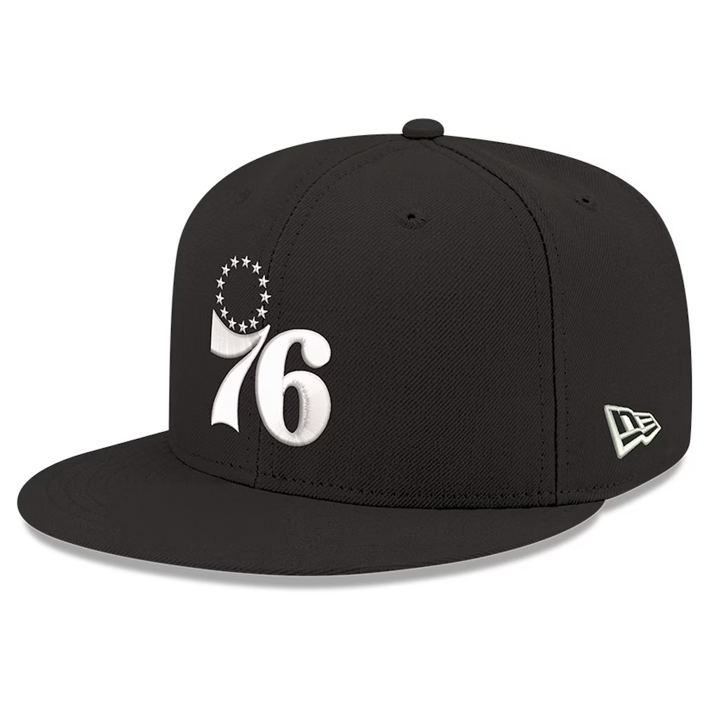 Philadelphia 76ers Merch 2026 Philadelphia 76ers Basketball Hat Black Embroidered Fan Gift Ideas