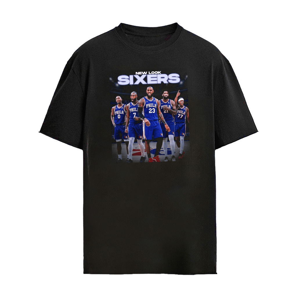 Philadelphia 76ers Starting 5 New Look Sixers Poster T-Shirt