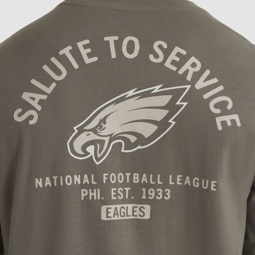 Philadelphia Eagles 2025 Salute to Service Sideline Long Sleeve T-Shirt - Olive - Image 6
