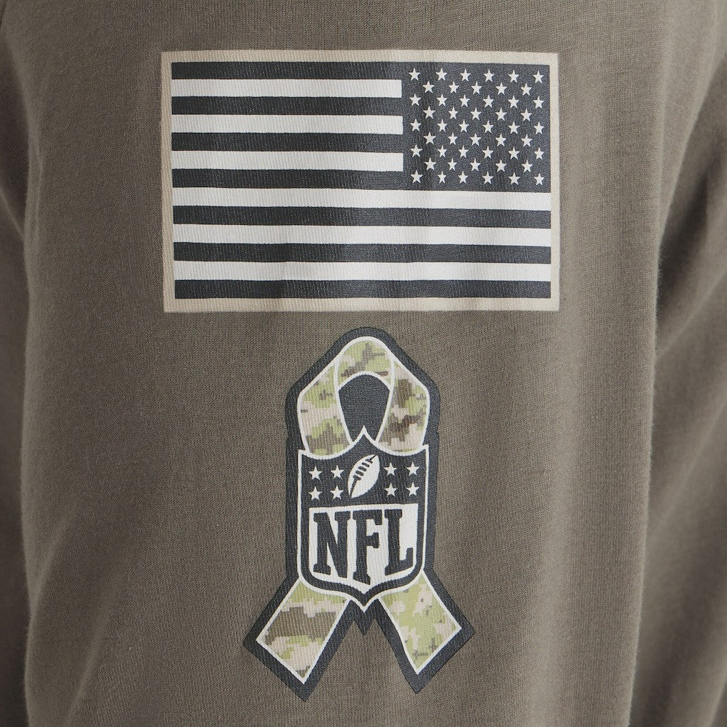 Philadelphia Eagles 2025 Salute to Service Sideline Long Sleeve T-Shirt - Olive - Image 4