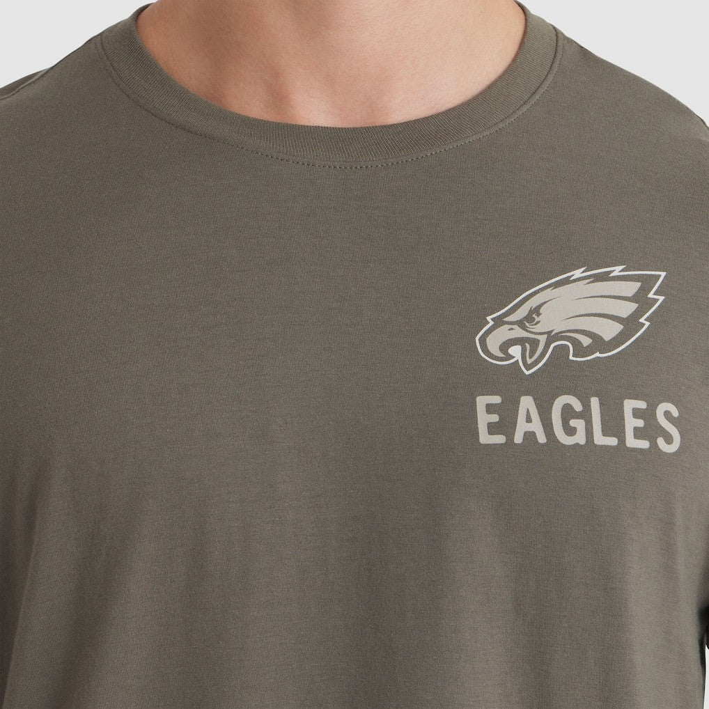 Philadelphia Eagles 2025 Salute to Service Sideline Long Sleeve T-Shirt - Olive - Image 3