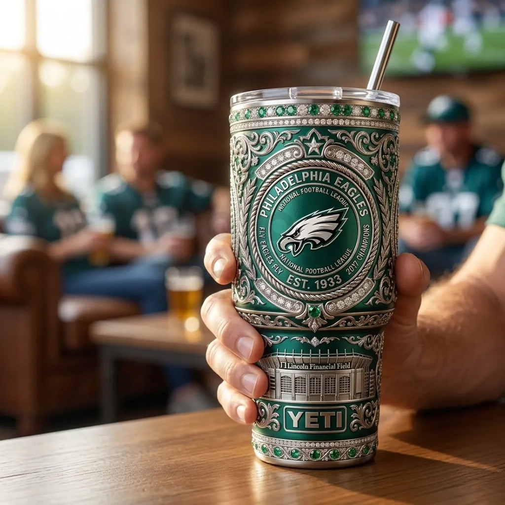 Philadelphia Eagles Fly Eagles Fly Tumbler Philadelphia Eagles Merch Gift For Football Fans
