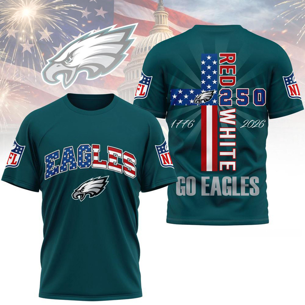 Philadelphia Eagles God America 250 Years Shirt Eagles Merch Birthday Gift For Him