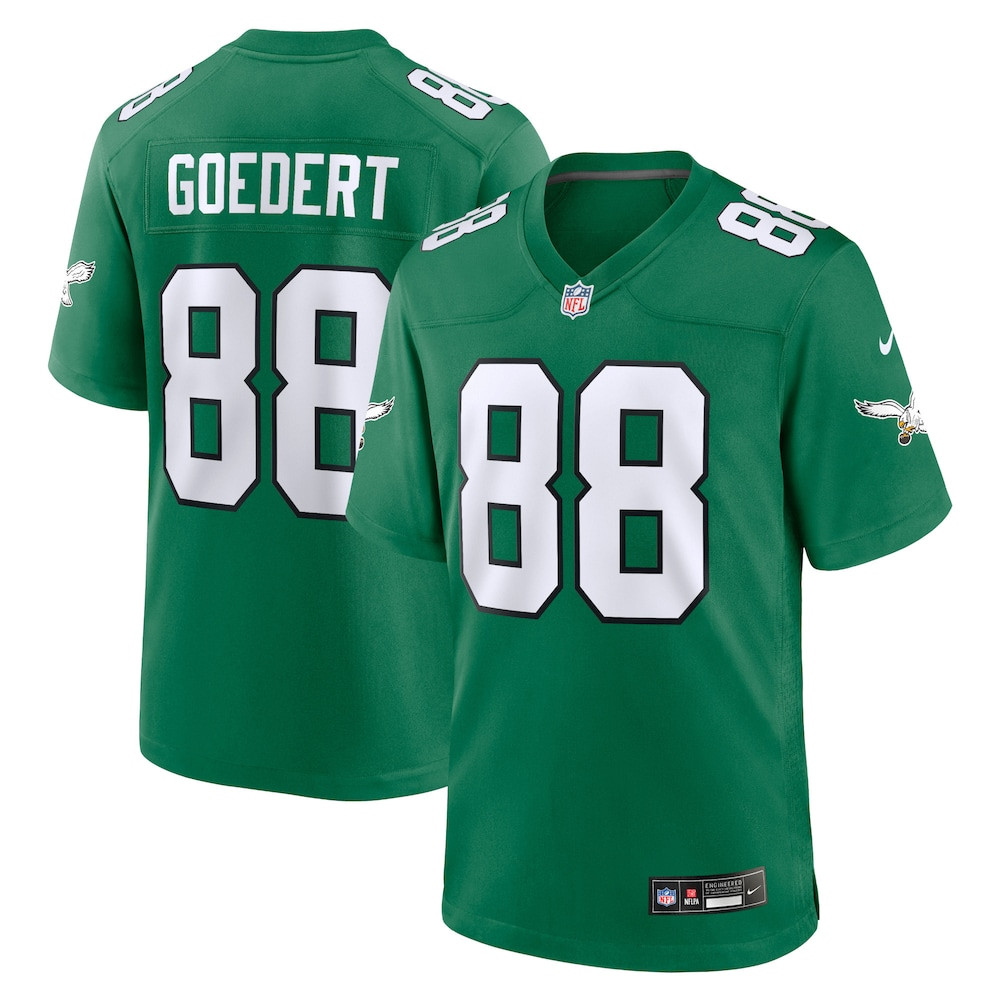 Philadelphia Eagles Merch - Men's Dallas Goedert Kelly Alternate Jersey, Green  - Birthday Gift For Football Lover