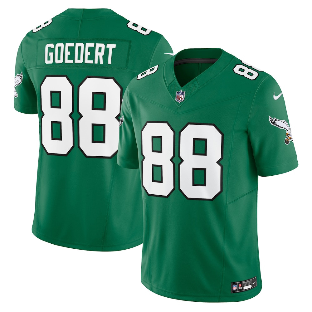 Philadelphia Eagles Merch - Men's Dallas Goedert Kelly Vapor F.U.S.E. Limited Jersey, Green - Football Fan Gear