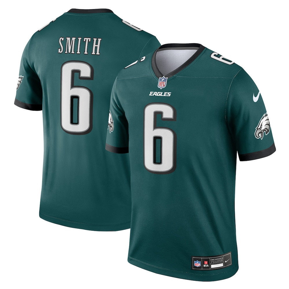 Philadelphia Eagles Merch - Men's DeVonta Smith Legend Player Performance Top, Green - American Football Gift Ideas