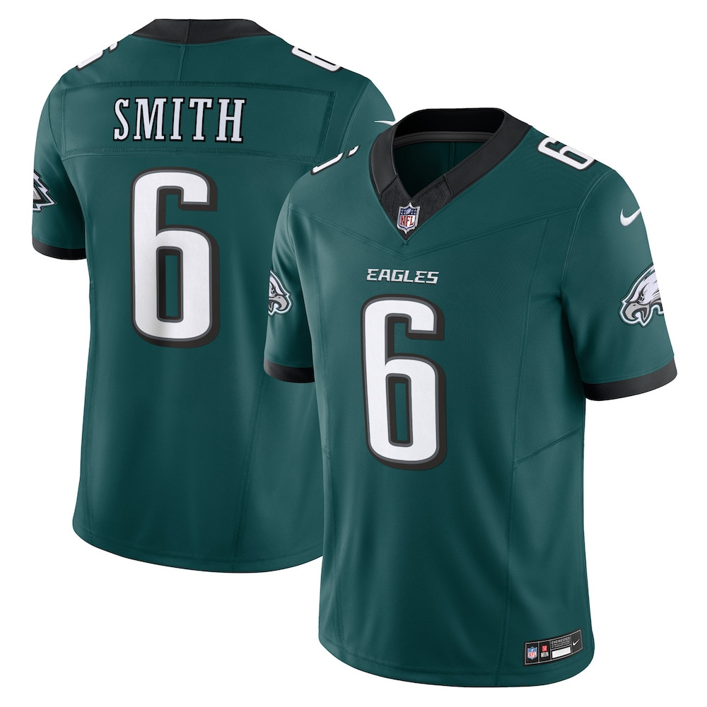 Philadelphia Eagles Merch - Men's DeVonta Smith Midnight Vapor F.U.S.E. Limited Jersey, Green - Birthday Gift For Football Lover